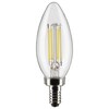Satco 5.5-Watt B11 LED - Clear - Candelabra Base - 5000K - 500 Lumens - 120 Volts, 2PK S21829